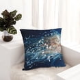 thumbnail image 6 of Pofeuu White Jellyfish Dansing in the Ocean Print Double-sided plush pillowcase Square Throw Pillow Covers Pillows Cover for Living Room Bedroom Sofa Couch Cushion Cover（No pillow core）-20"x20", 6 of 7