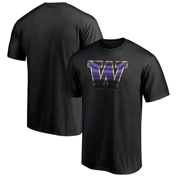 Men's  Black Washington Huskies Midnight Mascot T-Shirt