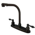 thumbnail image 6 of Kingston Brass Victorian High Arch Centerset Double Handle Kitchen Faucet, 6 of 7