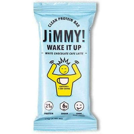 High Protein Caffeinated JiMMYBAR! Bar - Wake It Up (White Chocolate Cafe Latte)