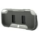 thumbnail image 2 of Funda protectora de TPU 2 en 1 para el mando de la consola de juegos Switch Lite con soporte y ranuras para tarjetas, color negro y gris, 2 of 5