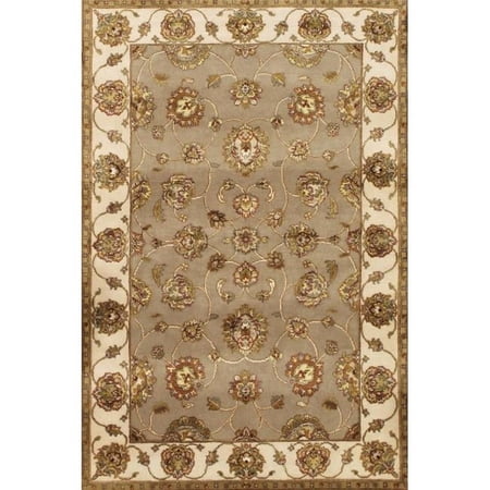 Pasargad Home Pasargad Home Agra Collection Hand-Knotted Silk & Wool Area Rug- 4' 1' X 6' 2'