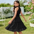 thumbnail image 4 of Dress for Girls , Toddler Girls Dress Girls Summer Casual Dress Solid Color Sleeveless A Line Party Outfit Toddler, 4 of 4