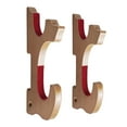 thumbnail image 4 of Wall Mount Display Stand, Display Hanger, Bamboo, Velvet Padded Hook Wall Display Rack for Flute Tanto 2 Tier, 4 of 8