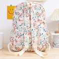 thumbnail image 2 of Mochila Diaria para Mujer Tela Oxford Floral Con Múltiples Bolsillos (blanco), 2 of 9