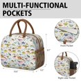 thumbnail image 6 of Womens Colorful Dinosaurs Realistic Pattern Lunch Box for Work,Insulated Lunch Bag for Women,Loncheras Para Mujer,Leakproof Adult Lunch Bag for Work,Beach,Travel,Picnic,Camping, 6 of 7