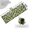 thumbnail image 5 of Yayeee Runner Rug for Bedroom 2'x6' Machine Washable Hallway Non Slip Mat, Green Flower Pattern, 5 of 8