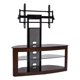 thumbnail image 3 of Soporte de TV TransDeco con soporte para 35-80 pulgadas en roble oscuro/negro, 3 of 6