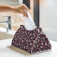 thumbnail image 6 of Logiee Skull flower leaf colorful Print Tissue Box Cover,Stylish Tissue Box Holder Decorative Tissue Cover for Bathroom Toilet Bedroom Living Room Table Desk Office, 6 of 7