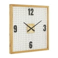 thumbnail image 6 of DecMode 24 x 24 In. White Wood Farmhouse Wall Clock, 6 of 9