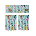 thumbnail image 2 of 2D Printed Kitchen Curtain Combo 54x18 28x39 Inches, Washable Valance Half Curtain Set with Rod Pocket, Light Filtering Decorative Curtain Home Decor, 2 of 7