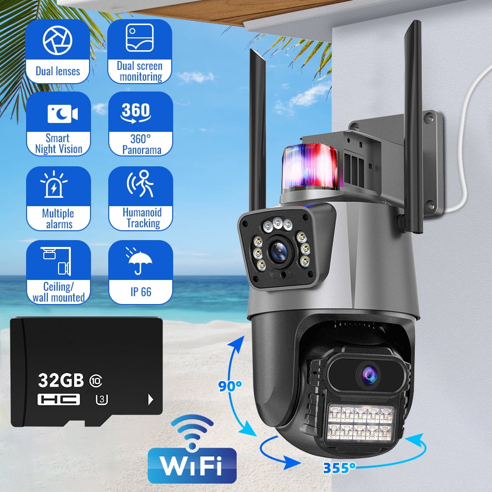 Security Camera 1080P HD, MDHAND Wi-Fi Surveillance CCTV Camera with ...