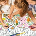 thumbnail image 4 of Happy Easter Coloring Poster, 31.5x43.3 Inch Disposable Paper Tablecloth for Children's Party, Kids Craft, Doodle Activity, Easter Celebration, 4 of 8