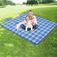thumbnail image 1 of fastboy Classic Plaid Picnic Mat Soft Fleece Beach Blanket Foldable Waterproof Picnic Mat, 1 of 8