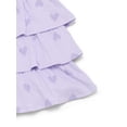 thumbnail image 3 of Wonder Nation Little Girls Tiered Scooter Skirt, Sizes 4-10, 3 of 3