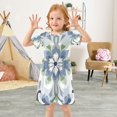 thumbnail image 3 of FORMRS Girls Short Sleeve Dress Summer Casual Round Neck A-line Beach Sundress, Sizes 2T-8T, Green Floral, 3 of 8