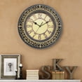 thumbnail image 6 of VOCOO 12 Inch Silent Wall Clocks, Battery Operated Retro Wall Clock Decorative for Living Room Kitchen Bathroom Bedroom Gold, 6 of 13