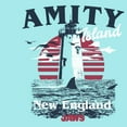 thumbnail image 2 of Junior's Jaws Amity Island New England Lighthouse Racerback Tank Top, 2 of 4