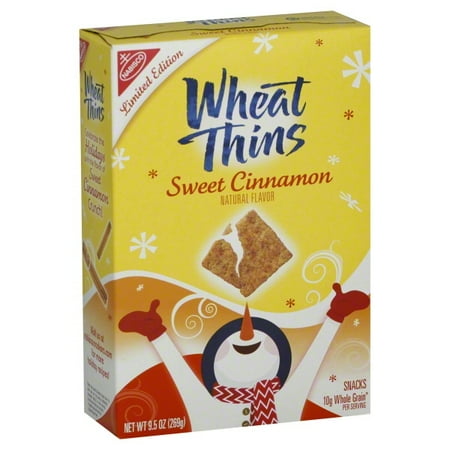 Nabisco Wheat Thins Sweet Cinnamon Crackers, 9.5 OZ