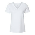 thumbnail image 1 of BELLA + CANVAS Women's Relaxed Heather CVC V-Neck Tee, 1 of 3