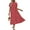 Z-Floral Red, variant on UVN Long Dresses for Women Summer Short Sleeve Casual Crewneck Maxi Dress with Pockets