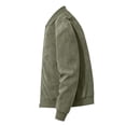 thumbnail image 5 of Rvwovn Men's Faux Suede Bomber Jacket Full Zip Stand Collar Casual Fall Winter Outerwear with Pockets, 5 of 7