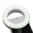 thumbnail image 4 of Fotografía y videografía de cámara con clip de luz de anillo recargable - 3 modos de luz ajustables - Anillo de luz para Selfie de belleza e influencia, 4 of 5