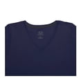 thumbnail image 3 of Playera Fruit Of The Loom para Mujer, Cuello V Manga Corta Azul Talla CH, 3 of 4