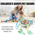 thumbnail image 3 of De Tambores Happy Pat Para Niños, Instrumentos Musicales, 6 Juegos De Tambores De Jazz, Combinación De Rompecabezas, Juguetes De Toque Para Iluminación De Bebés 1 Juego Guardurnaity FN003124-00, 3 of 6