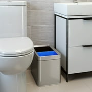 iTouchless 5.3 Gallon Open Top Trash Can and Recycle Bin Dual Compartment Combo