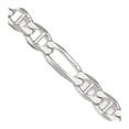 thumbnail image 4 of Sterling Silver 3.75mm Figaro Anchor White Chain Necklace Size 30, 4 of 4