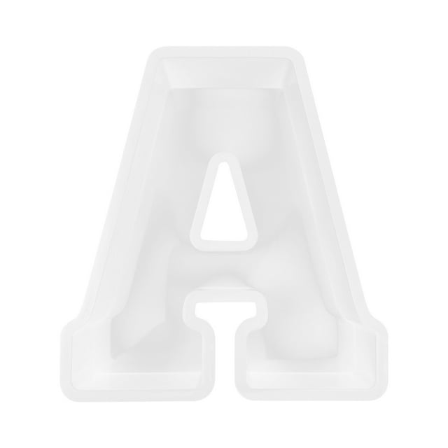 Dvkptbk cake mold Large Alphabet Epoxy Resin Mould English Letter Alphabet Letter
