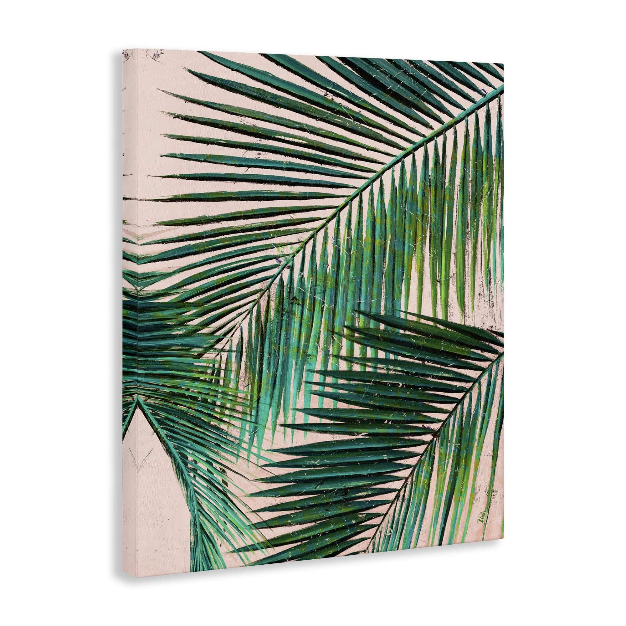Stupell Industries Flowing Palm Fronds Botanical & Floral Painting Gallery Wrapped Canvas Art Print Wall Art, 36 x 48