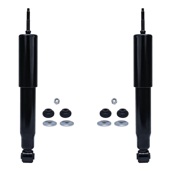 Detroit Axle - 4WD Front 2pc Shock Absorbers for 97-03 F-150, 97-99 Ford F-250, 97-02 Ford Expedition, 2 Complete Shock Absorbers Assembly 1997 1998 1999 Replacement