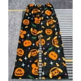 thumbnail image 3 of Fuzzy Halloween Pajama Pants for Women Men Couples Flannel Pjs Pants Plush Pajama Bottom for Halloweens Costume Sleepwear, 3 of 4
