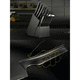 thumbnail image 2 of "Juego Cuchillos Inoxidable 14 Pza. Base Madera Malubero,  Negro ", 2 of 4