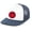 Mississippi, variant on Football Team Color Embroidered Alabama Happy Face With Lightning Eyes Rope Foam Front Trucker Hat, Graphite/Silver/Grahite