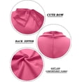 thumbnail image 2 of HSHDLDF Women Fashion Peplum Bodycon Short Sleeve Bow Club Ruffle Pencil Party Dress, 2 of 5