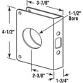 thumbnail image 2 of 1-3/4 in. x 4-1/2 in. Thick Solid Brass Lock and Door Reinforcer, 1-1/2 in. Single Bore, 2-3/8 in. Backset, 2 of 2