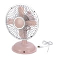 thumbnail image 4 of Mini ventilador de escritorio, ventilador personal portátil, ligero, recargable por USB, para dormitorio, silencioso. Rosa claro, 4 of 9