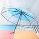 thumbnail image 5 of Tri Fold Paraguas Mujer Transparente Transparente Cereza Paraguas Plegable Sunshade, 5 of 5