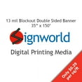 thumbnail image 2 of Signworld 13 mil Blockout Vinyl Media - 35" x 150' For Use on Solvent, Eco-Solvent, UV Curable and Latex Printers (Marketing, Advertising, Printing, Promotional), 2 of 2