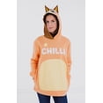 thumbnail image 2 of Bluey Women's Cosplay Fleece Hooded Sweatshirt Chilli Orange, 2 of 4