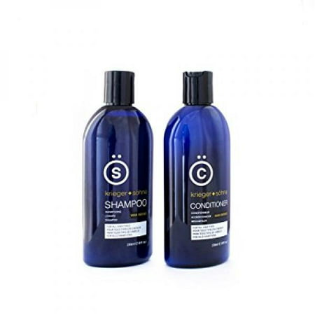 K + S Salon Shampoo and Conditioner Set for Men, Hair Loss, Dandruff, and Dry Scalp - 8