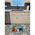 thumbnail image 3 of Carolines Treasures BB1847RUG Snowman with French Bulldog Machine Washable Memory Foam Mat, 3 of 4
