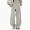thumbnail image 2 of Women's Straight Loose Sweatpants Wide Leg Dance Pants Womens Pants, 2 of 7