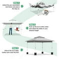 thumbnail image 5 of LAZY BUDDY 13'x13' Outdoor Pop up Canopy Tent, Instant Folding Sunshade Shelter with 169 Square Feet of Shade, Straight Legs, 5 of 10