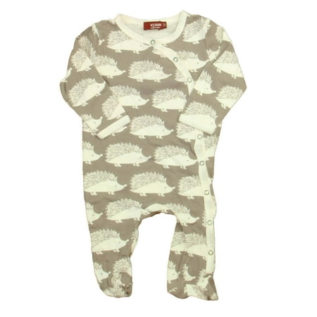 

Pre-owned Milk Barn Unisex Taupe | White Porcupine Long Sleeve Outfit size: 3-6 Months