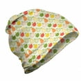 thumbnail image 1 of Fruit Unisex Beanie, Colorful Apples and Pears, Hiking Outdoors, Multicolor, by Ambesonne, 1 of 1