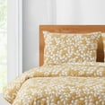 thumbnail image 2 of Camden Leaf Turmeric Soft Matelasse Jacquard Quilt Set - Full/Queen, 2 of 5